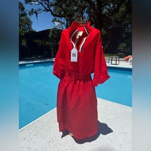 Emily McCarthy Palmer Dress-red XS
